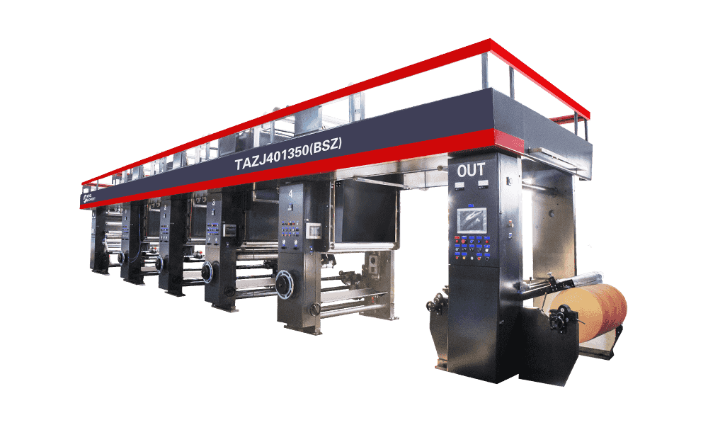TAZJ401350(BSZ)(CSZ) 4-Foot Medium-High Speed MLS-Type Gravure Printing Machine cho giấy trang trí gỗ công nghiệp